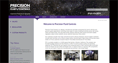 Desktop Screenshot of precisionfluidcontrols.com